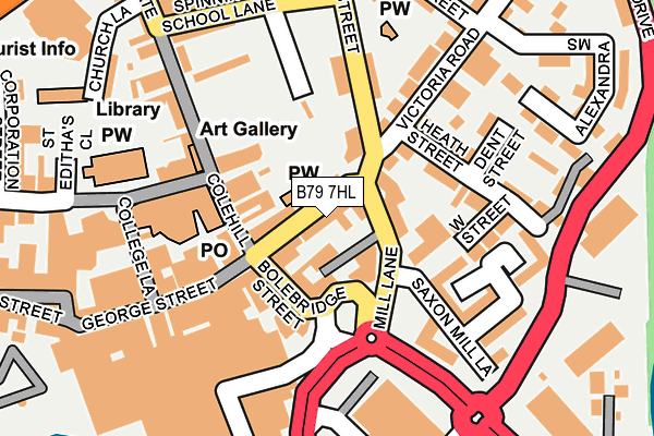 B79 7HL map - OS OpenMap – Local (Ordnance Survey) B79 7HL map - OS OpenMap – Local (Ordnance Survey)