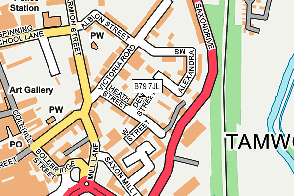 B79 7JL map - OS OpenMap – Local (Ordnance Survey) B79 7JL map - OS OpenMap – Local (Ordnance Survey)