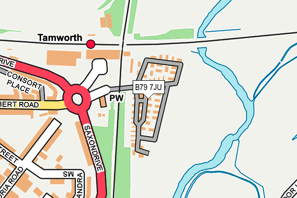 B79 7JU map - OS OpenMap – Local (Ordnance Survey) B79 7JU map - OS OpenMap – Local (Ordnance Survey)
