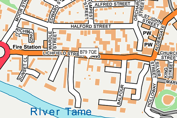 B79 7QE map - OS OpenMap – Local (Ordnance Survey) B79 7QE map - OS OpenMap – Local (Ordnance Survey)