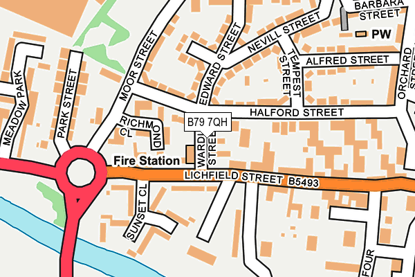 B79 7QH map - OS OpenMap – Local (Ordnance Survey) B79 7QH map - OS OpenMap – Local (Ordnance Survey)