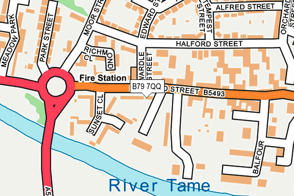 B79 7QQ map - OS OpenMap – Local (Ordnance Survey) B79 7QQ map - OS OpenMap – Local (Ordnance Survey)