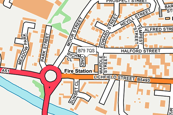 B79 7QS map - OS OpenMap – Local (Ordnance Survey) B79 7QS map - OS OpenMap – Local (Ordnance Survey)