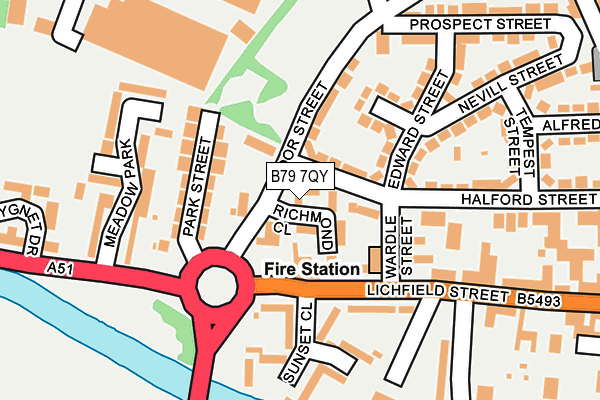 B79 7QY map - OS OpenMap – Local (Ordnance Survey) B79 7QY map - OS OpenMap – Local (Ordnance Survey)