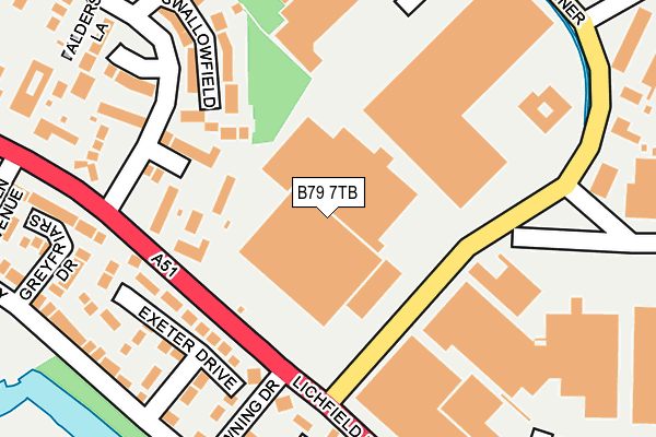 B79 7TB map - OS OpenMap – Local (Ordnance Survey) B79 7TB map - OS OpenMap – Local (Ordnance Survey)