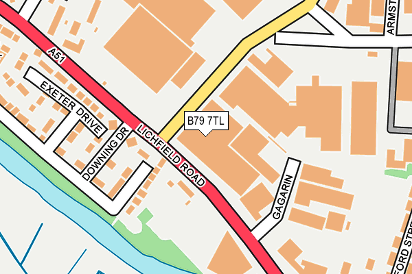 B79 7TL map - OS OpenMap – Local (Ordnance Survey) B79 7TL map - OS OpenMap – Local (Ordnance Survey)