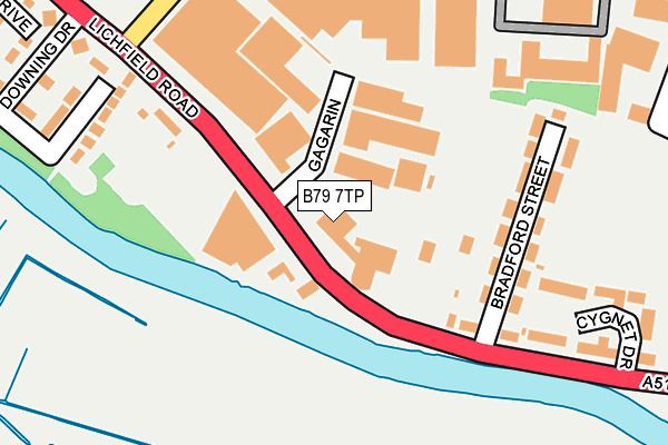 B79 7TP map - OS OpenMap – Local (Ordnance Survey) B79 7TP map - OS OpenMap – Local (Ordnance Survey)