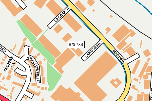 B79 7XB map - OS OpenMap – Local (Ordnance Survey) B79 7XB map - OS OpenMap – Local (Ordnance Survey)