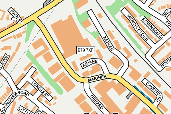 B79 7XF map - OS OpenMap – Local (Ordnance Survey) B79 7XF map - OS OpenMap – Local (Ordnance Survey)