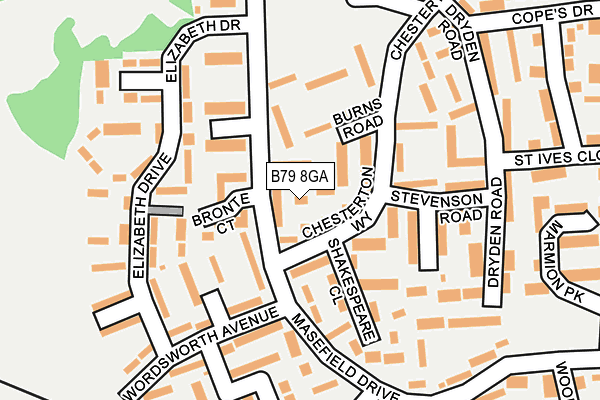 B79 8GA map - OS OpenMap – Local (Ordnance Survey) B79 8GA map - OS OpenMap – Local (Ordnance Survey)