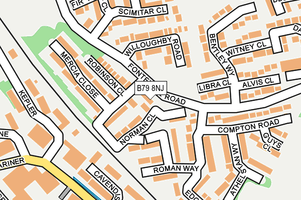 B79 8NJ map - OS OpenMap – Local (Ordnance Survey) B79 8NJ map - OS OpenMap – Local (Ordnance Survey)