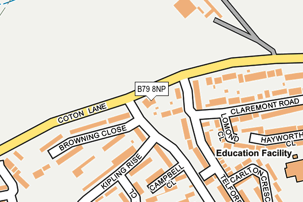 B79 8NP map - OS OpenMap – Local (Ordnance Survey) B79 8NP map - OS OpenMap – Local (Ordnance Survey)