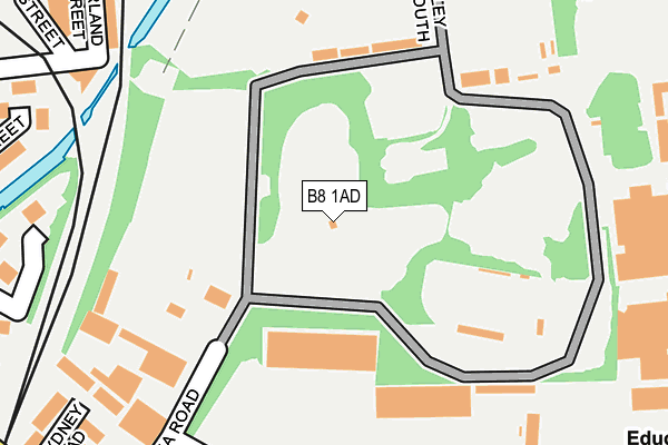 B8 1AD map - OS OpenMap – Local (Ordnance Survey) B8 1AD map - OS OpenMap – Local (Ordnance Survey)
