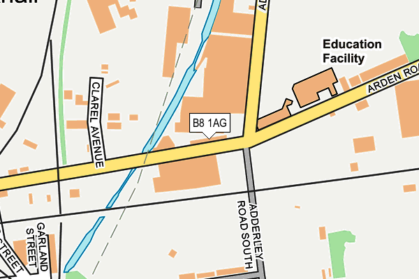 B8 1AG map - OS OpenMap – Local (Ordnance Survey) B8 1AG map - OS OpenMap – Local (Ordnance Survey)