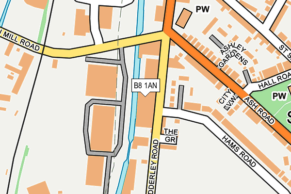 B8 1AN map - OS OpenMap – Local (Ordnance Survey) B8 1AN map - OS OpenMap – Local (Ordnance Survey)