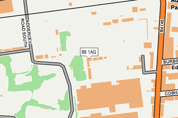 B8 1AQ map - OS OpenMap – Local (Ordnance Survey) B8 1AQ map - OS OpenMap – Local (Ordnance Survey)