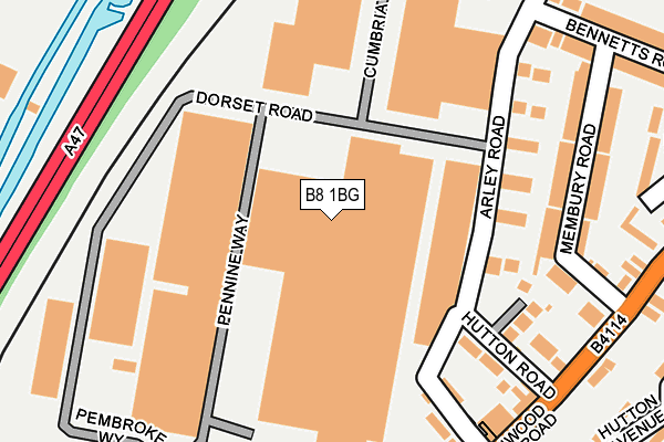 B8 1BG map - OS OpenMap – Local (Ordnance Survey) B8 1BG map - OS OpenMap – Local (Ordnance Survey)