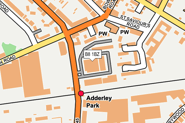 B8 1BZ map - OS OpenMap – Local (Ordnance Survey) B8 1BZ map - OS OpenMap – Local (Ordnance Survey)