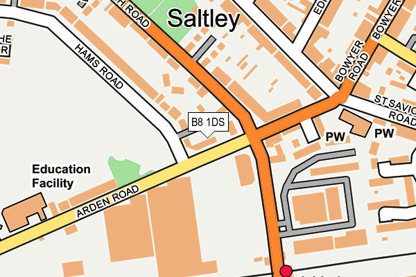 B8 1DS map - OS OpenMap – Local (Ordnance Survey) B8 1DS map - OS OpenMap – Local (Ordnance Survey)