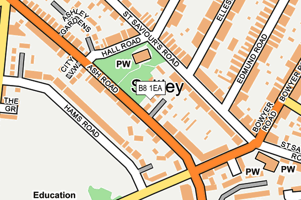 B8 1EA map - OS OpenMap – Local (Ordnance Survey) B8 1EA map - OS OpenMap – Local (Ordnance Survey)