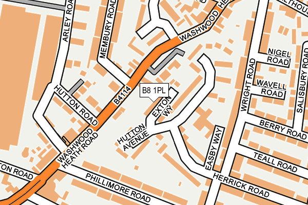 B8 1PL map - OS OpenMap – Local (Ordnance Survey) B8 1PL map - OS OpenMap – Local (Ordnance Survey)
