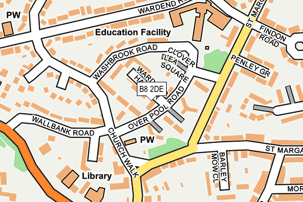B8 2DE map - OS OpenMap – Local (Ordnance Survey) B8 2DE map - OS OpenMap – Local (Ordnance Survey)