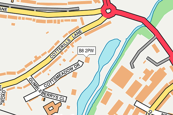 B8 2PW map - OS OpenMap – Local (Ordnance Survey) B8 2PW map - OS OpenMap – Local (Ordnance Survey)