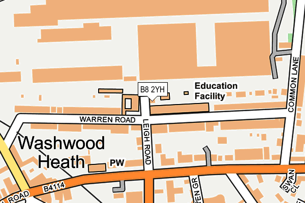 B8 2YH map - OS OpenMap – Local (Ordnance Survey) B8 2YH map - OS OpenMap – Local (Ordnance Survey)