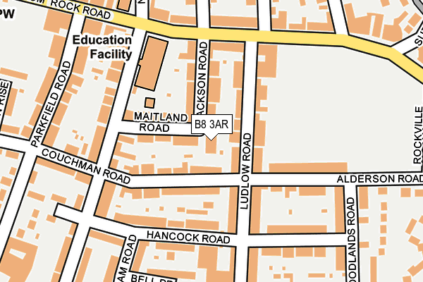 B8 3AR map - OS OpenMap – Local (Ordnance Survey) B8 3AR map - OS OpenMap – Local (Ordnance Survey)