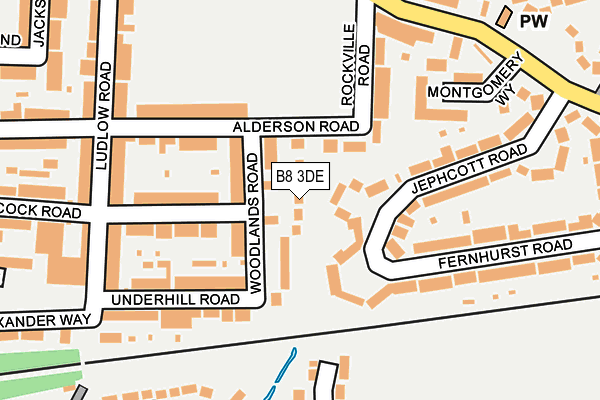 B8 3DE map - OS OpenMap – Local (Ordnance Survey) B8 3DE map - OS OpenMap – Local (Ordnance Survey)