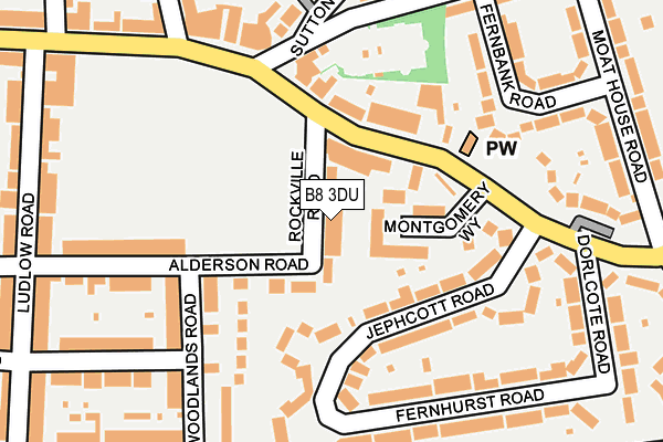 B8 3DU map - OS OpenMap – Local (Ordnance Survey) B8 3DU map - OS OpenMap – Local (Ordnance Survey)