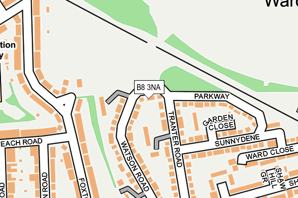B8 3NA map - OS OpenMap – Local (Ordnance Survey) B8 3NA map - OS OpenMap – Local (Ordnance Survey)