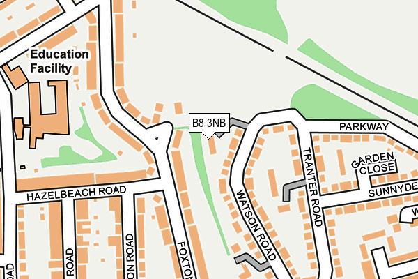 B8 3NB map - OS OpenMap – Local (Ordnance Survey) B8 3NB map - OS OpenMap – Local (Ordnance Survey)