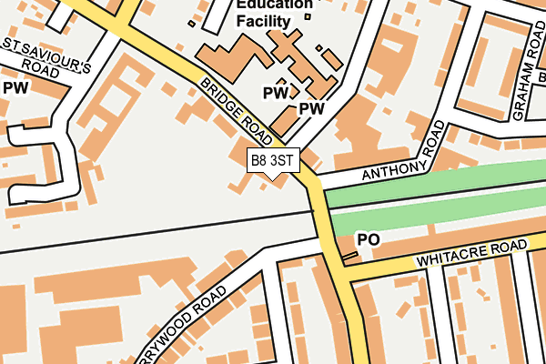 B8 3ST map - OS OpenMap – Local (Ordnance Survey) B8 3ST map - OS OpenMap – Local (Ordnance Survey)