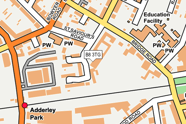 B8 3TG map - OS OpenMap – Local (Ordnance Survey) B8 3TG map - OS OpenMap – Local (Ordnance Survey)