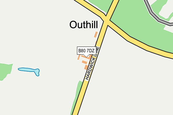 B80 7DZ map - OS OpenMap – Local (Ordnance Survey) B80 7DZ map - OS OpenMap – Local (Ordnance Survey)