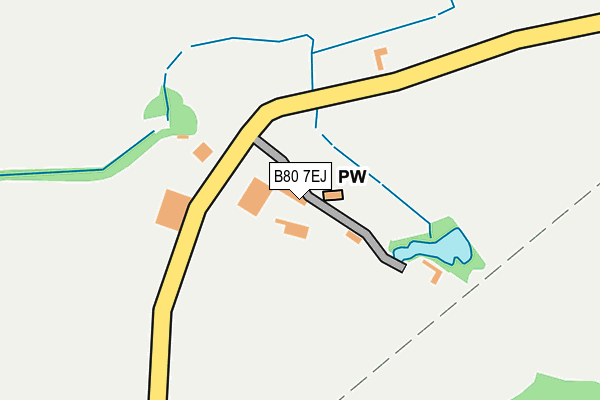 B80 7EJ map - OS OpenMap – Local (Ordnance Survey) B80 7EJ map - OS OpenMap – Local (Ordnance Survey)