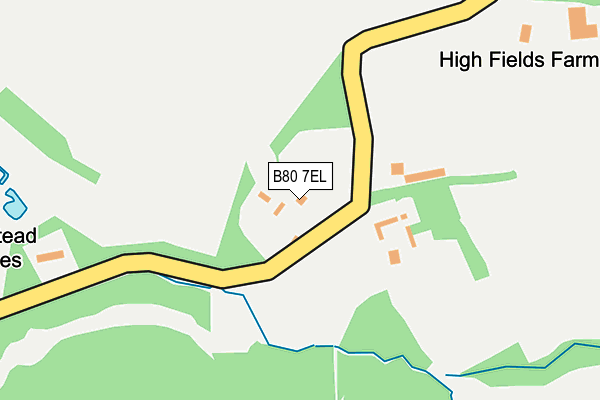 B80 7EL map - OS OpenMap – Local (Ordnance Survey) B80 7EL map - OS OpenMap – Local (Ordnance Survey)