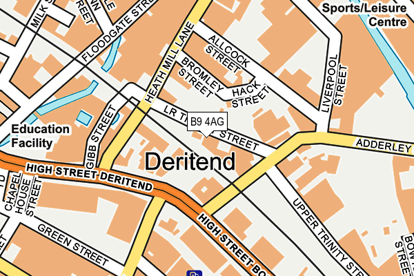 B9 4AG map - OS OpenMap – Local (Ordnance Survey) B9 4AG map - OS OpenMap – Local (Ordnance Survey)
