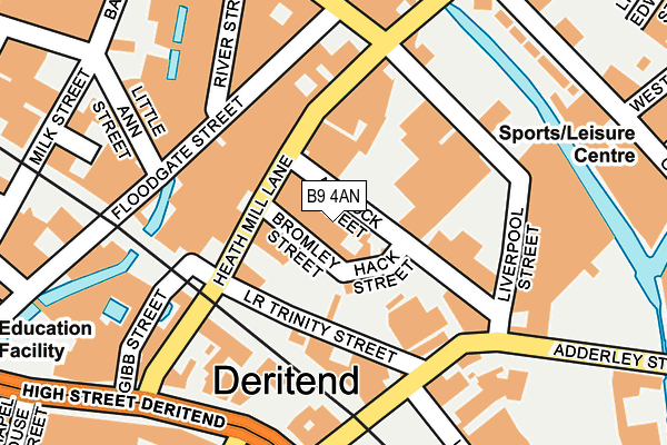 B9 4AN map - OS OpenMap – Local (Ordnance Survey) B9 4AN map - OS OpenMap – Local (Ordnance Survey)