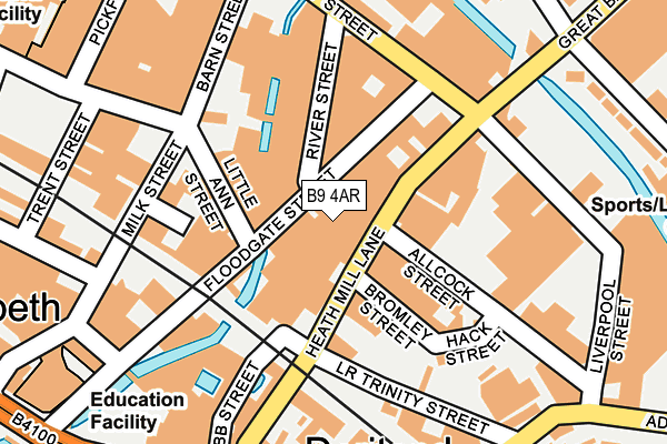 B9 4AR map - OS OpenMap – Local (Ordnance Survey) B9 4AR map - OS OpenMap – Local (Ordnance Survey)