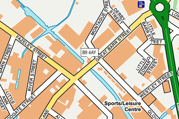 B9 4AY map - OS OpenMap – Local (Ordnance Survey) B9 4AY map - OS OpenMap – Local (Ordnance Survey)