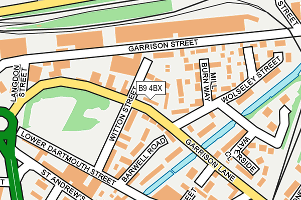 B9 4BX map - OS OpenMap – Local (Ordnance Survey) B9 4BX map - OS OpenMap – Local (Ordnance Survey)