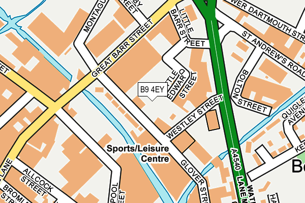 B9 4EY map - OS OpenMap – Local (Ordnance Survey) B9 4EY map - OS OpenMap – Local (Ordnance Survey)