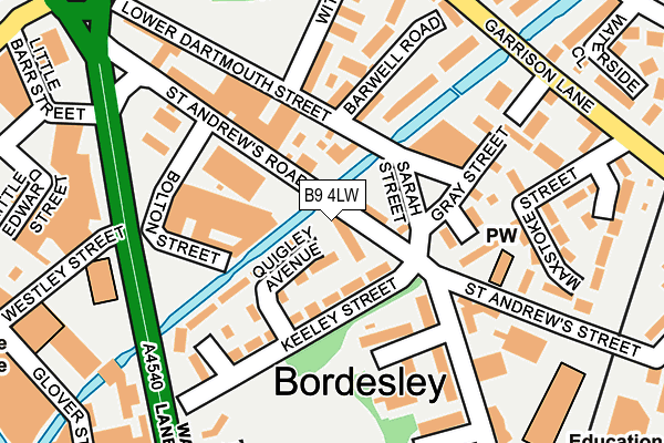 B9 4LW map - OS OpenMap – Local (Ordnance Survey) B9 4LW map - OS OpenMap – Local (Ordnance Survey)