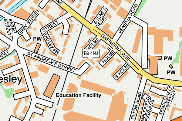 B9 4NJ map - OS OpenMap – Local (Ordnance Survey) B9 4NJ map - OS OpenMap – Local (Ordnance Survey)