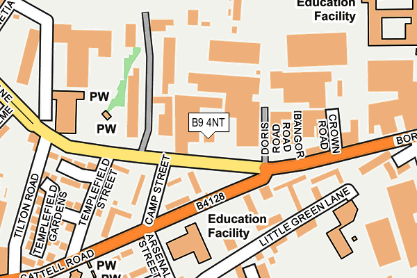 B9 4NT map - OS OpenMap – Local (Ordnance Survey) B9 4NT map - OS OpenMap – Local (Ordnance Survey)