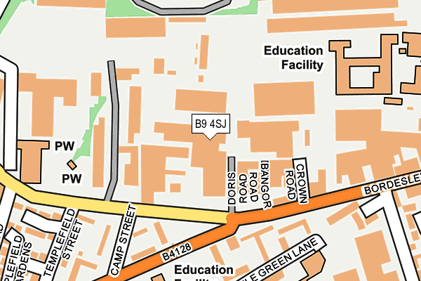 B9 4SJ map - OS OpenMap – Local (Ordnance Survey) B9 4SJ map - OS OpenMap – Local (Ordnance Survey)