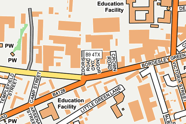 B9 4TX map - OS OpenMap – Local (Ordnance Survey) B9 4TX map - OS OpenMap – Local (Ordnance Survey)