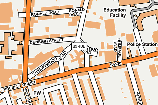 B9 4UE map - OS OpenMap – Local (Ordnance Survey) B9 4UE map - OS OpenMap – Local (Ordnance Survey)